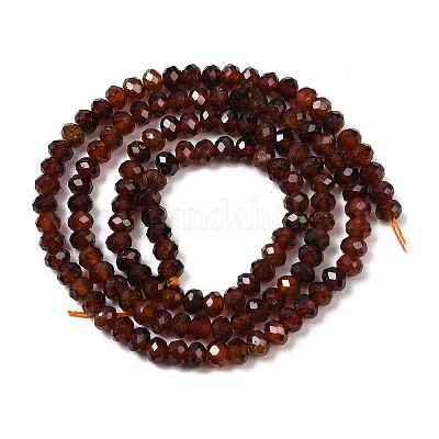 Гранат природный бисер нитей G-D347-B05-1