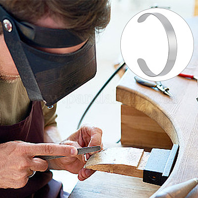 10 шт. браслет-манжета из нержавеющей стали 304 BJEW-GO0001-02A-1