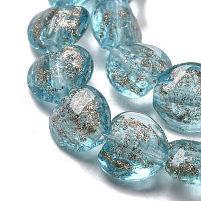 Ручной золотой песок бусины бисер нитей LAMP-L079-04A-1