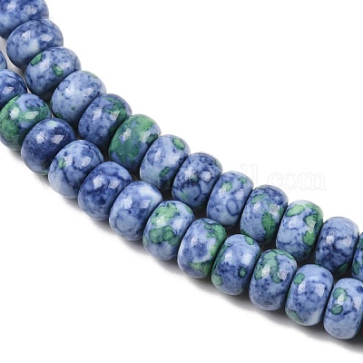 Нити окрашенных синтетических бусин из речного камня G-Z105-C01-01C-1