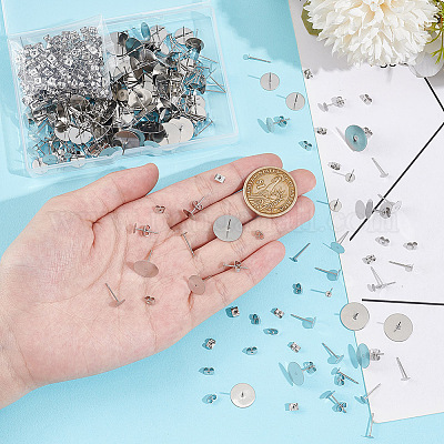 Фурнитура для сережек-гвоздиков из хирургической нержавеющей стали 316 STAS-UN0058-54-1