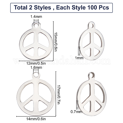 200 шт. 2 подвески из нержавеющей стали 201 STAS-SC0003-81-1