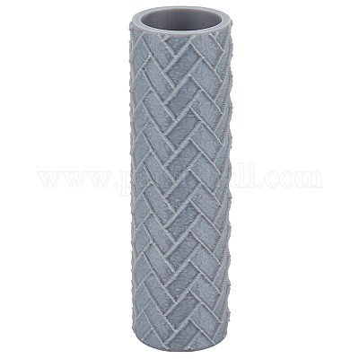 Пластиковая ручка валик для нанесения текстуры на глину DIY-WH0699-88A-1