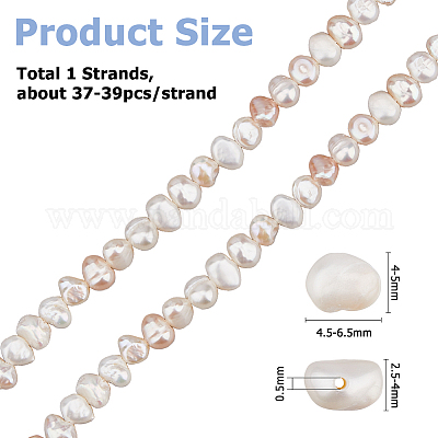 1 нить бусин из натурального культивированного пресноводного жемчуга PEAR-HS0001-16-1