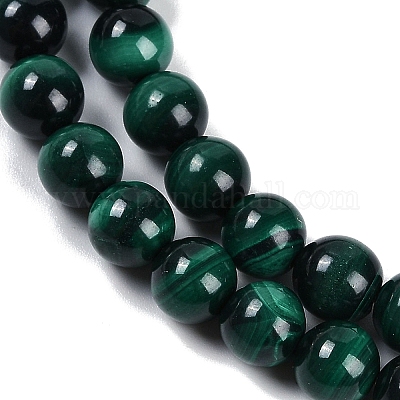 Природного малахита бисер нитей G-F461-05-8mm-1