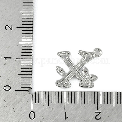 Латунные хрустальные стразы буквы звенья соединительные подвески&nbsp;KK-S395-06P-X-1