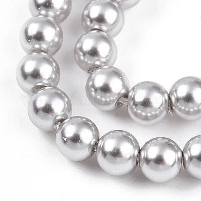 Выпечка из окрашенного перламутрового стекла жемчужные бусинки HY-N002-4mm-A03-1