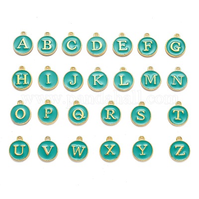 Letter Charms Bulk Enamel Charms Jewelry Making Alphabet Initial Letter  Pendant