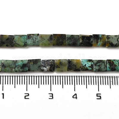 Бусы натуральная африканская бирюза (яшма) G-F762-A14-01-1