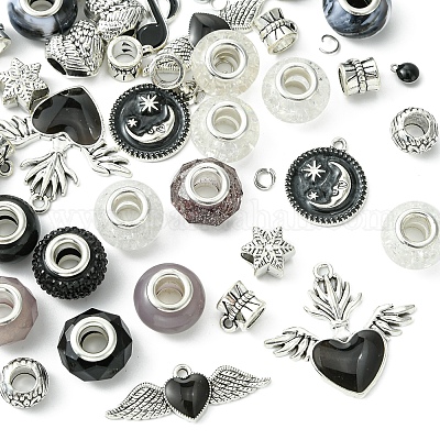 Наборы для изготовления браслетов в европейском стиле из сплава и латуни своими руками DIY-FS0007-23-1