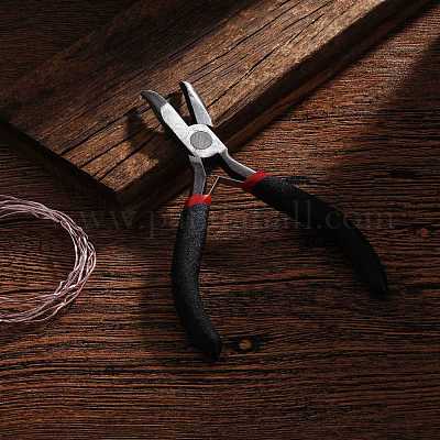 Carbon Steel Bent Nose Jewelry Plier for Jewelry Making Supplies,  Polishing, 12.5cm long