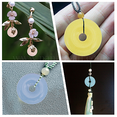 16 шт. подвески из синтетического светящегося камня двух цветов G-CA0001-75-1