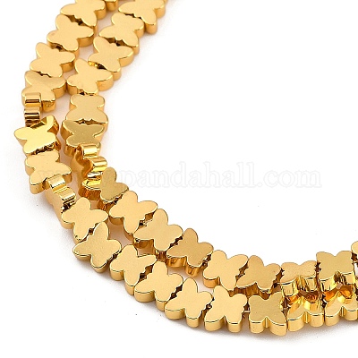 Гальванические нити из синтетических немагнитных гематитовых бусин G-C156-02-1