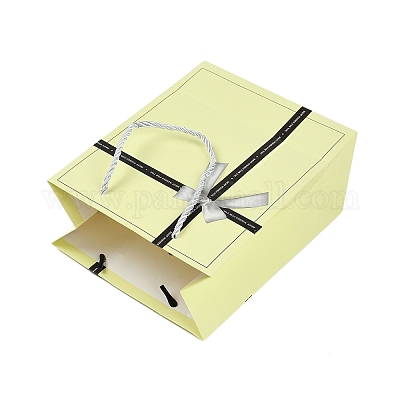 Бумажные пакеты ко Дню святого Валентина с бантом и веревочной ручкой ABAG-P015-02-1