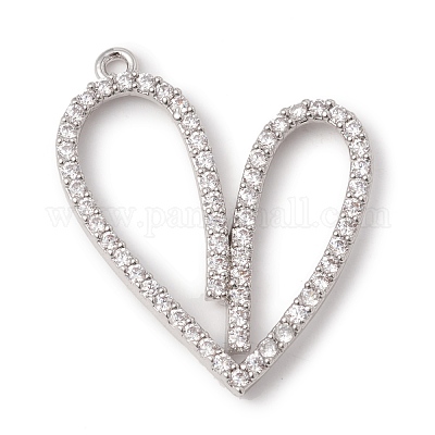 Экологически чистые подвески из латуни с микропаве из кубического циркония KK-F835-05P-1