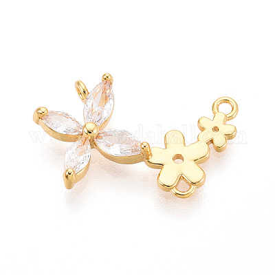 Латунные микро проложить компоненты кубического циркония люстра соединения KK-N263-38G-1