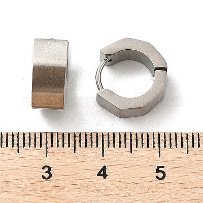 Серьги-кольца из нержавеющей стали 304 с эффектом полировки EJEW-M001-28P-1