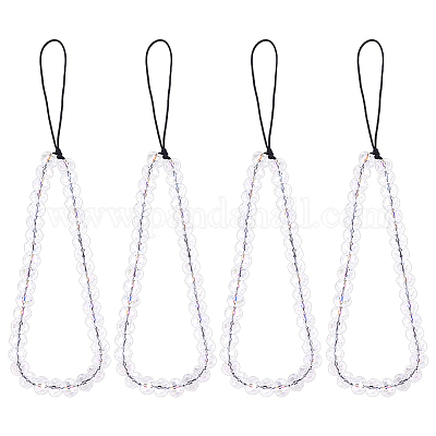 Мобильные ремешки из стеклянных бусин-ронделей HJEW-GO00058-1