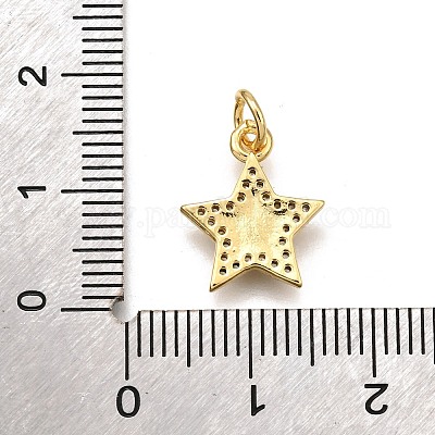 Латунные микро проложить кубического циркония подвески KK-K401-28G-1