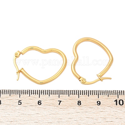 201 серьги-кольца из нержавеющей стали EJEW-I245-27F-1