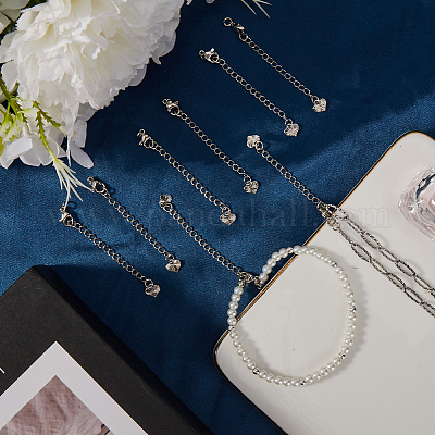 20 шт. долговечный удлинитель цепи из латуни с покрытием KK-CN0003-15-1