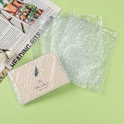 プラスチックバブルアウトバッグ  バブルクッションラップポーチ  包装袋  透明  20x14cm ABAG-R017-14x20-01-1