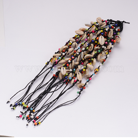 Waxed Cotton Cord Bracelet Makings MAK-I004-01A-1