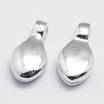 Скрепки с серебристым серебром STER-P012-09-1