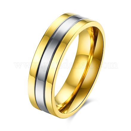 Regalos de san valentín anillos de pareja de acero titanio para hombres RJEW-BB16403-9-1