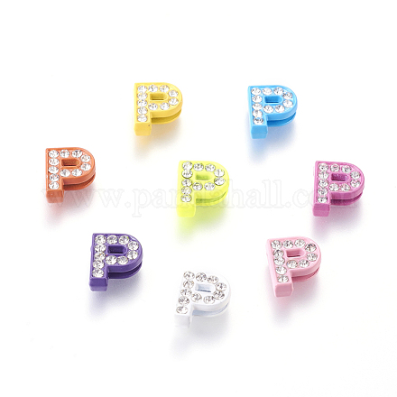 Perles de glissière de lettre en alliage ZP14-P-1