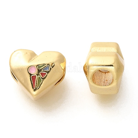 Стойки покрытие латунь эмаль бисер KK-M298-02G-1