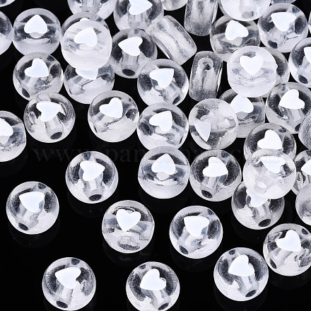 Perles acryliques transparentes transparentes TACR-T008-03-1