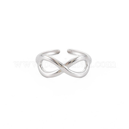 304 полое кольцо-манжета из нержавеющей стали с бесконечным вырезом для женщин RJEW-S405-198P-1