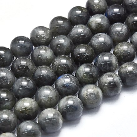 Chapelets de perles en labradorite naturelle  G-M353-A08-10mm-1