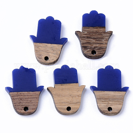 Подвески из смолы и ореха RESI-N025-011A-B02-1