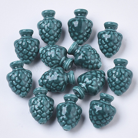 Abalorios de porcelana hechas a mano X-PORC-T005-006A-1