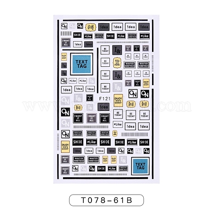 Nail Art Stickers Decals MRMJ-T078-61B-1
