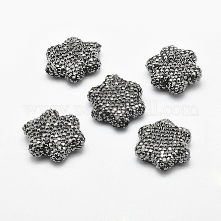 Abalorios de Diamante de imitación de arcilla polímero RB-P016-06-1