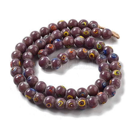 Непальские бусины лэмпворк ручной работы LAMP-Z008-09F-1