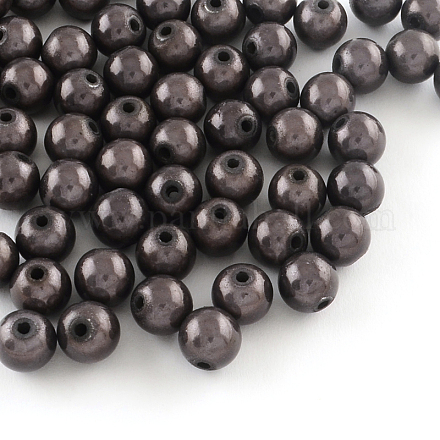 Perles rondes en acrylique peintes par pulvérisation miracle X-MACR-Q154-20mm-N05-1