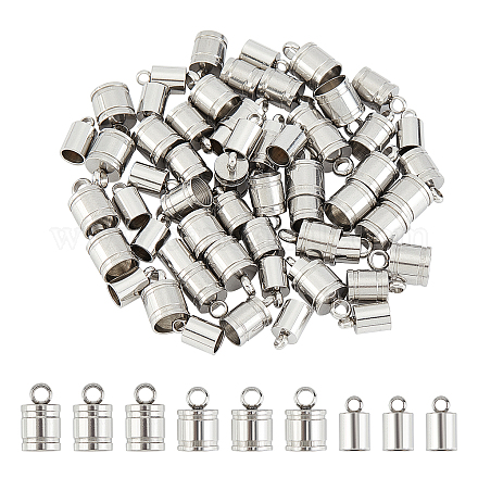 ARRICRAFT 60Pcs 3 Style 304 Stainless Steel Cord Ends STAS-AR0001-12P-1