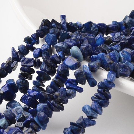 Pépites teints lapis naturels brins de perles lazuli G-M344-21-1