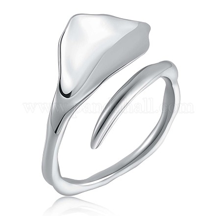 925 открытое кольцо-манжета с треугольным покрытием из серебра 9 пробы с родиевым покрытием для мужчин и женщин JR882A-1