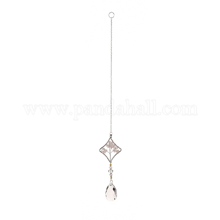 Perles acryliques en forme de larme grosses décorations pendantes HJEW-D029-01P-D-1