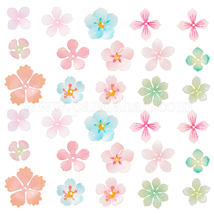 30шт 15 вида пластиковых бусин KY-GA0001-33-1