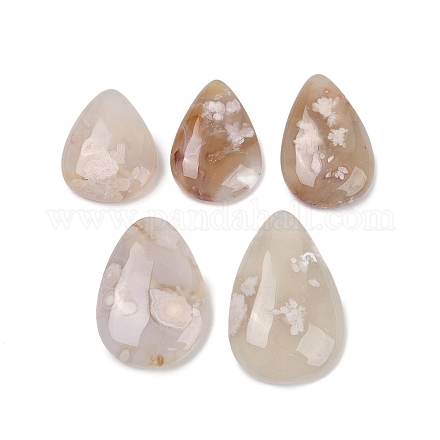 Натуральные кабошоны из агата сакуры G-U020-01-1