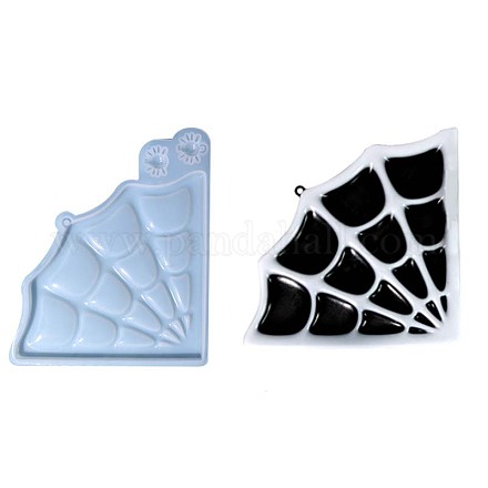Stampi in silicone per decorazioni con ciondolo ragnatela fai-da-te a tema Halloween DIY-F143-04-1