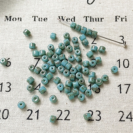 Цилиндрические бусины ручной работы в технике лэмпворк GLAA-D305-01C-1