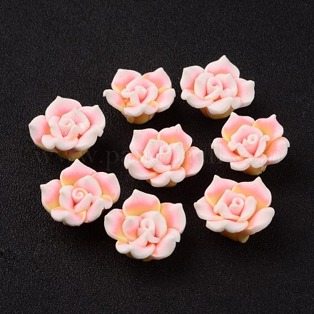 Handmade Polymer Clay 3D Flower Beads CLAY-Q194-20mm-01A-1