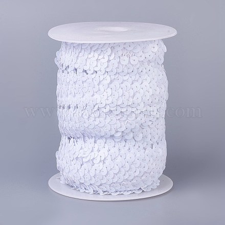 Plastic Paillette Elastic Beads PVC-WH0003-A02-1